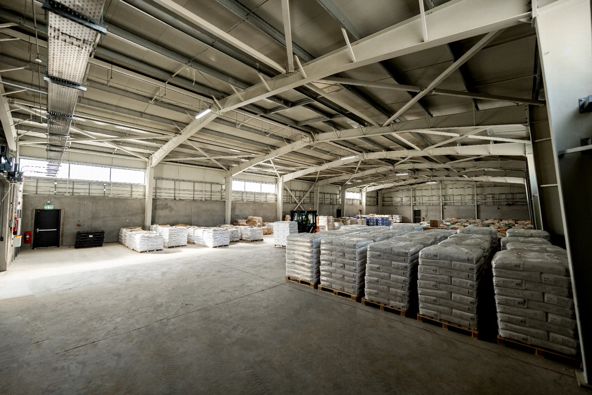 Cargo stored inside a SPARK Logistics warehouse